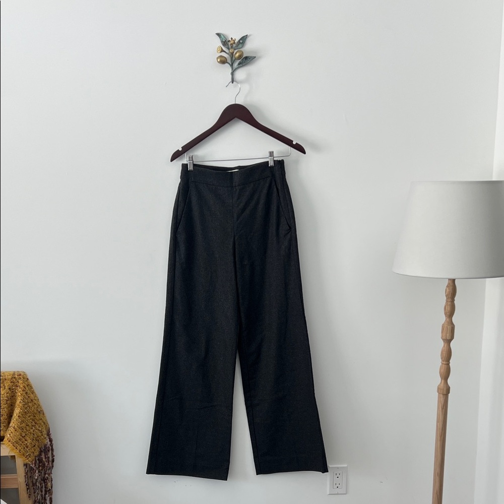 Dark grey wool trousers